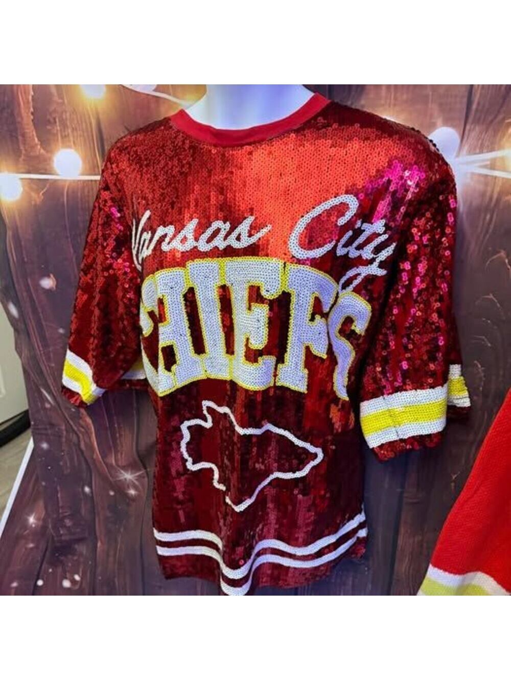 KC Chiefs Sequin Jersey - LAST ONE!